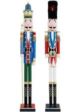 Home Accents Holiday 3.5 ft. Wooden Christmas Nutcracker (2-Pack) 22GB10120A