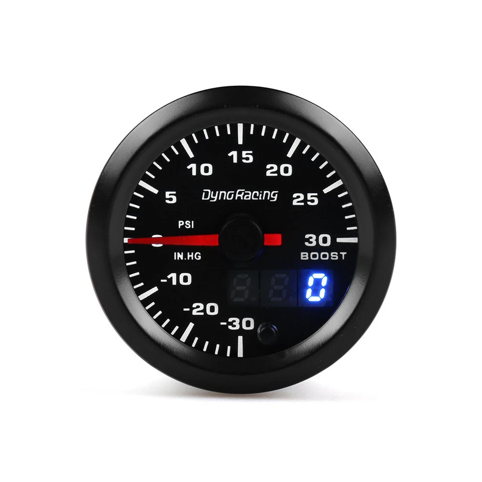 Medidor de presión Psi digital y puntero 2" 52 mm 7 colores LED para automóvil Turbo Boost Foto 4 de 4