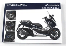 Genuine 2018-2020 Honda NSS250A NSS300A / Forza English Owners Manual 32K0BD01