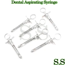 6 Premium Dental Anesthetic Syringe Self-Aspirating 1.8CC-Dental Instruments-A+