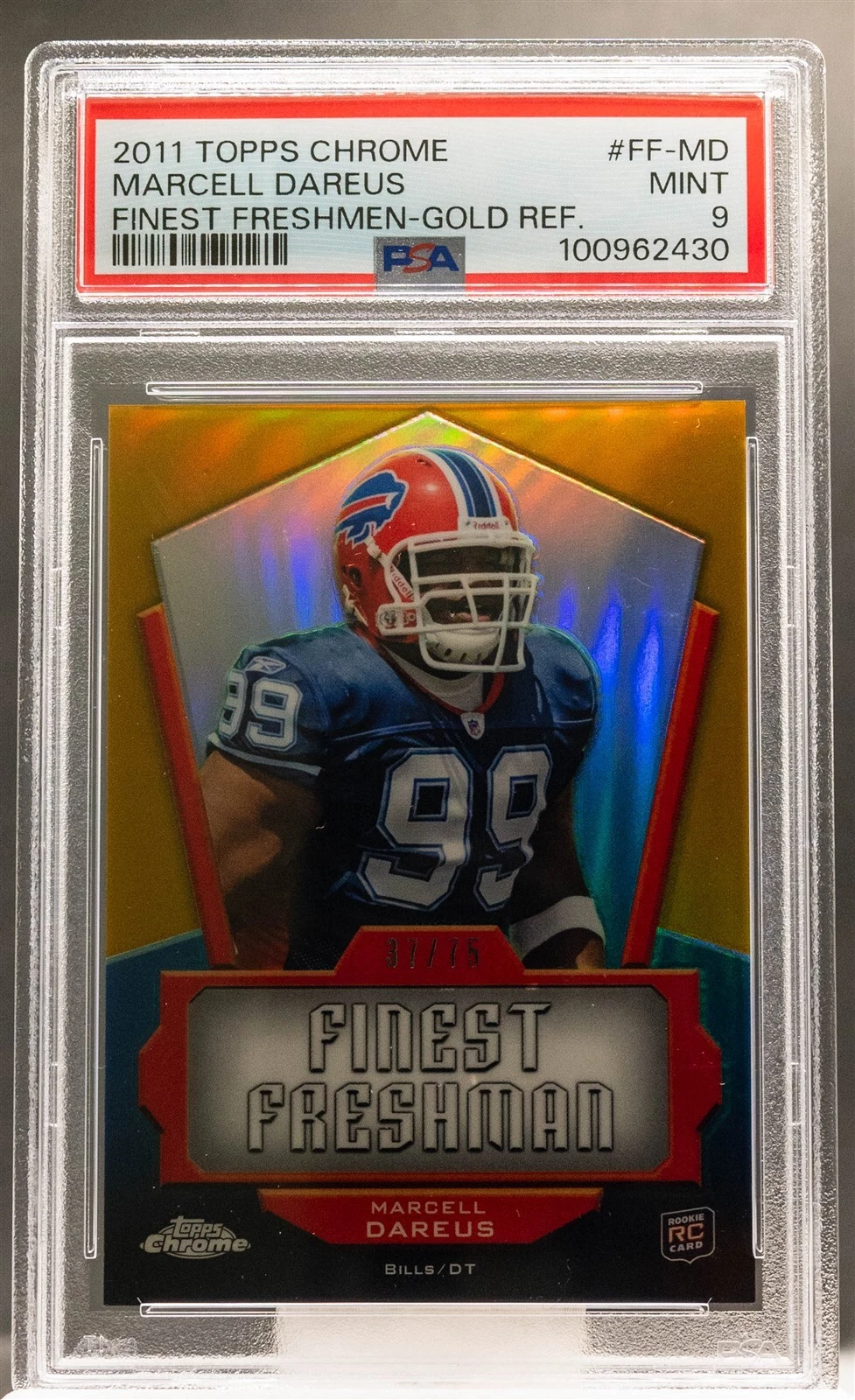 Marcell Dareus Topps Chrome Finest Freshmen #FFMD Gold Refractor