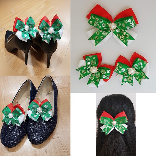 Christmas Shoe Clips and Hair Clip eBay