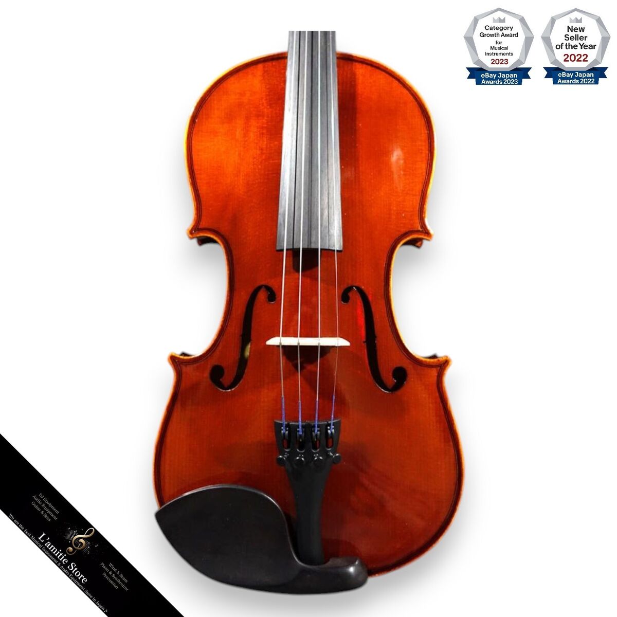 Samuel Eastman VL80 Size 4/4 Violin With Bow Hard Case 1y Samuel Eastman VL80 Size 4/4 Violin With Bow Hard Case 1y
