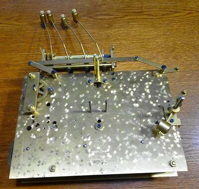 Grand Getriebe Von Comtoise Uhr 4+1 Fäustel Kieninger 6/71 Messing