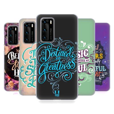 HEAD CASE DESIGNS INSPIRATIONAL TYPOGRAPHY SOFT GEL CASE FOR HUAWEI PHONES 4
