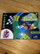 USA Toyz Zero-G Glow Race Track for Kids- 150 Pieces