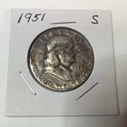 1951 S Franklin Half Dollar 90% Silver Coin Exact Coin Shown
