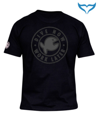 iQ Classic T-Shirt Dive Now Work Later XXL XXXL black schwarz Company Neu