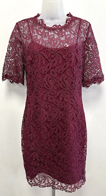 NEU LK Bennett UK10 EU38 US6 Ruby Sasha Spitze Kurzarm Camisole Futter Kleid