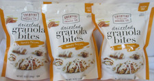 3 BAGS CREATIVE SNACKS HONEY PECAN GLUTEN FREE DRIZZLED GRANOLA BITES 10-OZ BAG
