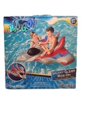 H2OGO! Galaxy Glider Ride-On Pool Swimming Float Kids Inflatable Toy Water Float