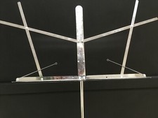Metal MUSIC STAND Adjustable The Hamilton no 400 N Folding with Case Chrome