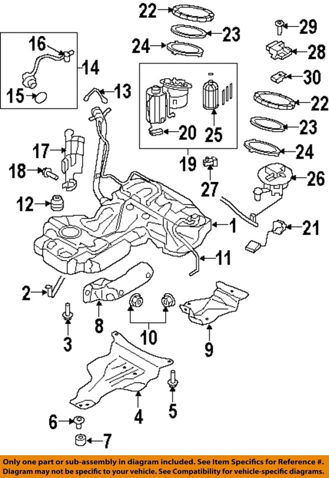 Used Fuel Pump fits: 2013 Audi A4 Pump Assembly tank mounted Grade A Foto 3 de 4