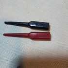 2-Pomona 4690 Banana Plug Test Adapter with #22 PIN, Black/Red (NOFB)