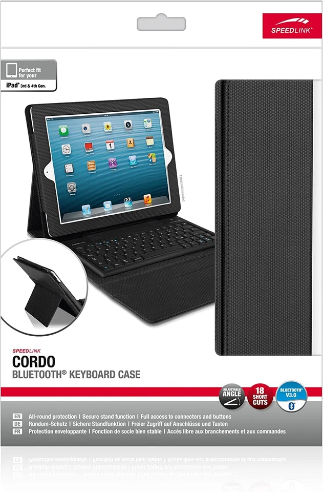 Speedlink Cordo Schutzhülle inkl. Bluetooth-Tastatur Keyboard iPad 3/iPad - Bild 4 von 4