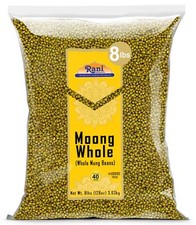 Rani Moong Whole Lentils Indian 8lbs (128oz) (Ideal for cooking & sprouting)