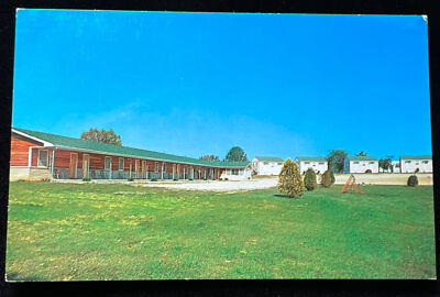 Vintage Lincoln Memorial Motel Hodgenville, Kentucky Street View Postcard 