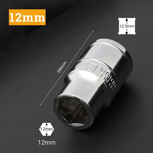 1/2" Drive 6 Point Shallow & Deep Metric Socket 8mm-32mm Standard Sockets Cr-v - Picture 11 of 47