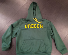 Oregon Ducks Vintage Sweatshirt Heavy Stitched lettering Large one snap on arm