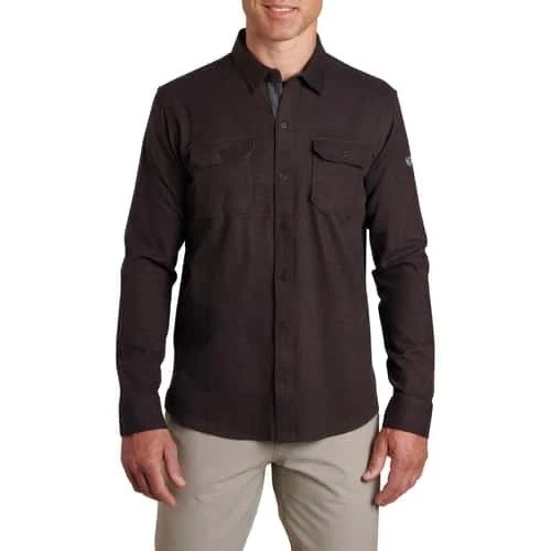 Kuhl Mens Descendr Long Sleeve Shirt Black Coffee Brown Large
Opens in a new window or tab