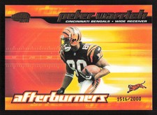 2001 Pacific Invincible Peter Warrick Afterburners #/2000 #5 Card