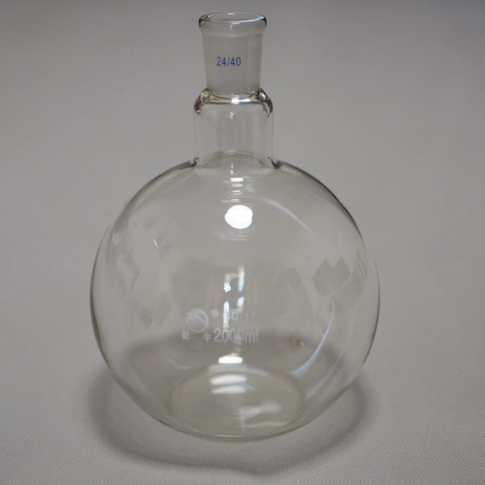 lab glass flat bottom flask 1000 ml boil flask laboratory glass flask - Image 2 of 4