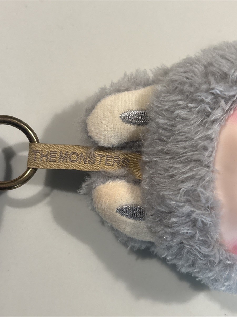 Pop Mart Labubu Grey Monster Plush Toy - Big Eyes Collectible Key