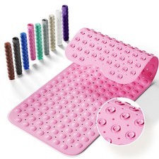 Non-Slip Bath Tub Mat, 39x16 Inch Extra Large Shower Mat with Drain Holes S...