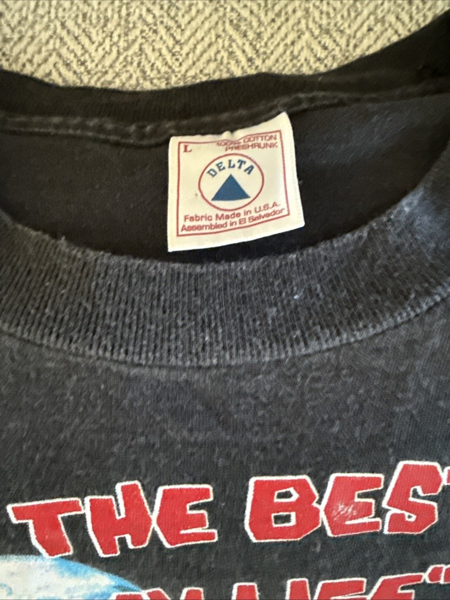 Budweiser T-Shirt Metns L Chameleon Frog Weasel Graphic 90s