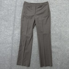 Talbots Heritage Pants Womens Size 10 Brown Wool Blend Straight Career Office
