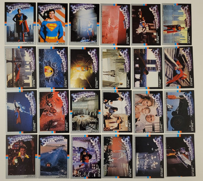 1978 SUPERMAN MOVIE Drakes Cakes COMPLETE CARD SET 24 NM/MT Christopher Reeves