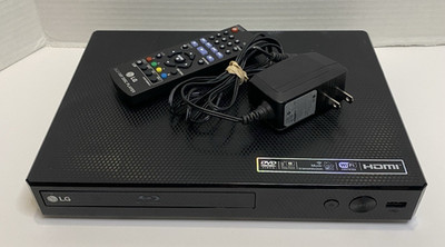 LG BP350 Blu-Ray Disc DVD Player Wi-Fi Streaming HDMI Full HD 1080p Remote Works