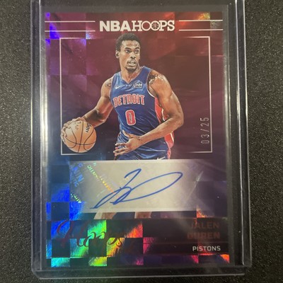 2024/25 Panini Hoops JALEN DUREN AUTOGRAPH/AUTO INK PISTONS /25 | eBay