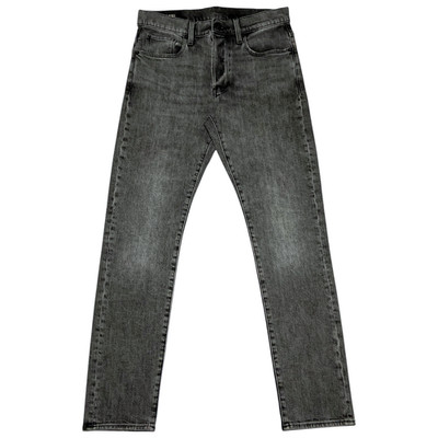 G-Star RAW 3301 Slim Jeans Men's W29 L30 Grey Washed Cotton Stretch Denim Pants