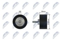 Original NTY Spannrolle Keilrippenriemen RNK-BM-045 FüR BMW