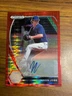2021 Panini Prizm Draft Picks Red Pulsars #PDP3 Jackson Jobe 10/11 Auto RC