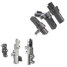 2x Engine Variable Valve Timing VVT Solenoid Kit 3x Cam Crankshaft Senso...