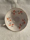 253e Vintage Crown Staffordshire TeaCup & Saucer CRS2 Orange Berries Grape Vines — photo 5