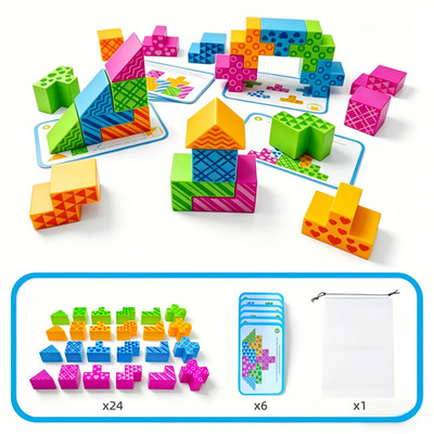 3D Puzzle for Kids 3+   STEM Brain Teaser Travel Toy Birthday Gift for Boys Girl
