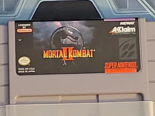 Mortal Kombat II Super Nintendo SNES NTSC-U/C Game Cartridge w/ Manual