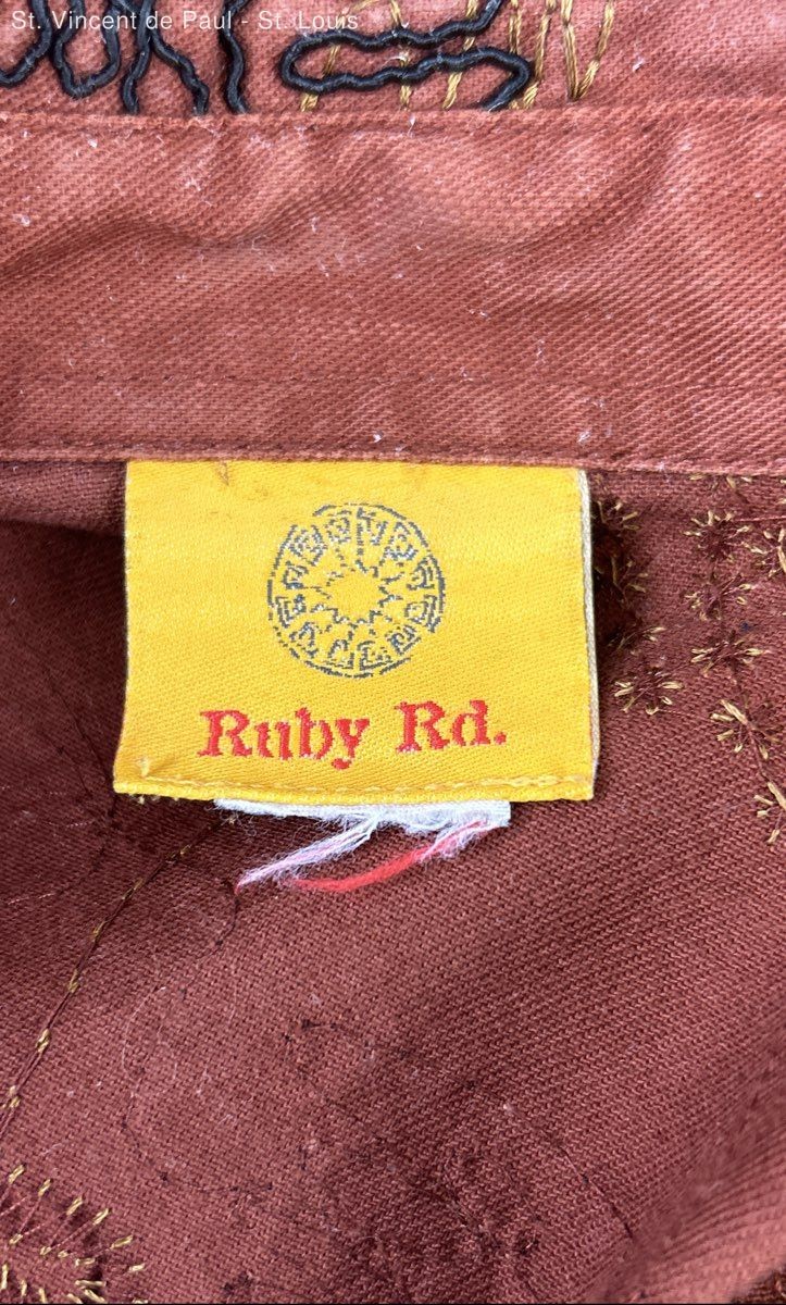 Ruby Rd. Eclectic Burnt Orange Denim Embroidery J… - image 3