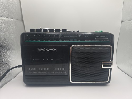 Vintage Magnavox Radio Cassette Recorder AM/FM Portable Tape Player Tested Worki