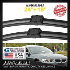 Hot sales 24" & 18" Frameless Windshield Wiper Blades Upgrade One click clarity