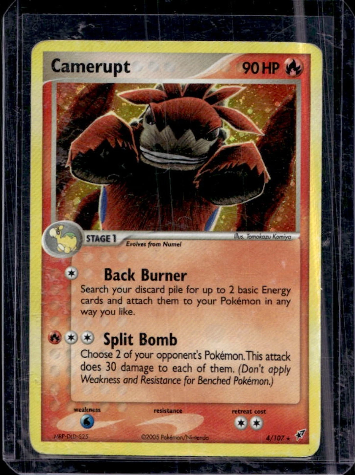 2005 Pokemon EX Deoxys Camerupt Holo #4/107