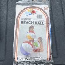 Vintage Intex 20" Beach Ball The Wet Set 59020 New Sealed 1983 1980  s Zee