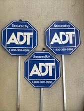 4 Security Yard Sign w/ Stake Secured 30  