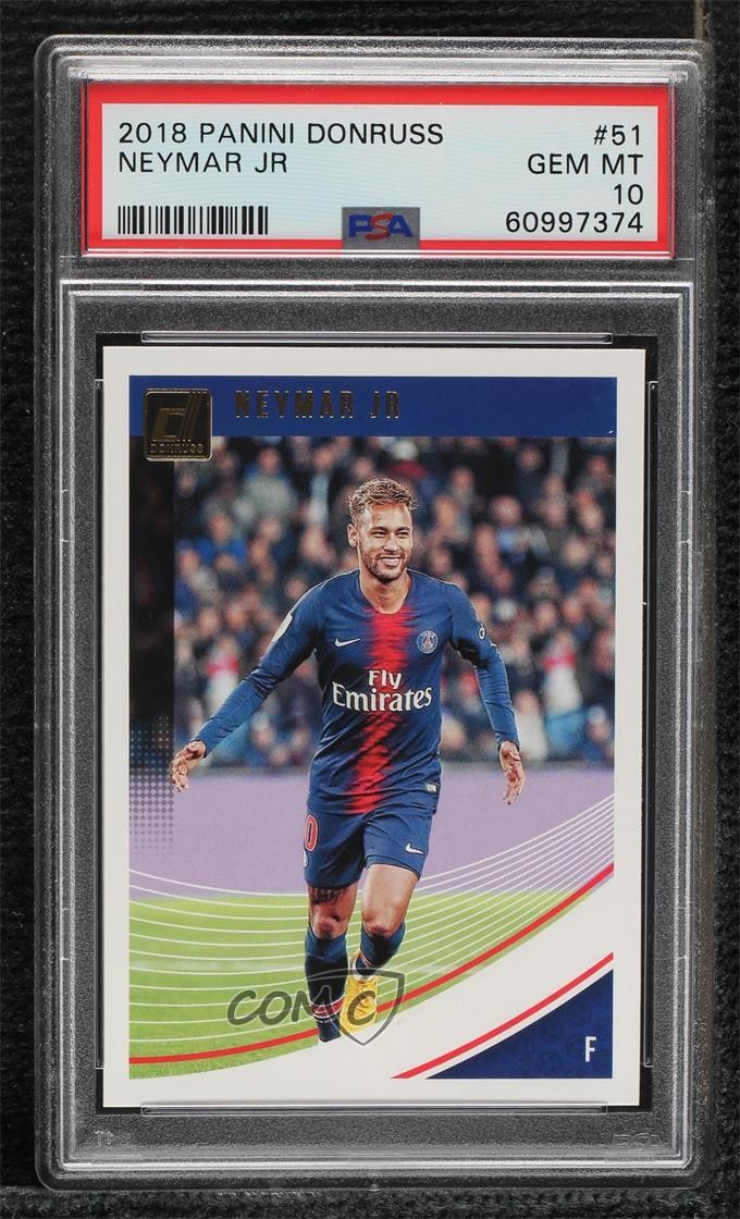 2018-19 Panini Donruss Neymar Jr #51 PSA 10 GEM MT 0wx