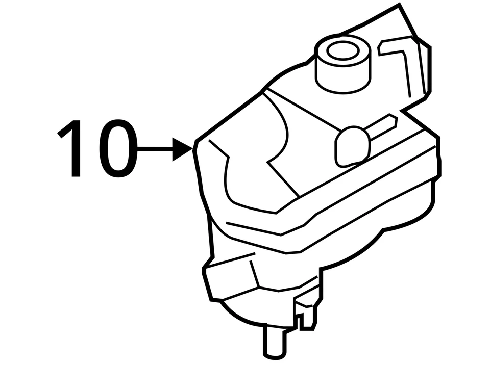 Dodge Avenger 2008-2014 botella de tanque de expansión de desbordamiento de refrigerante de radiador en muy buen estado Foto 4 de 4