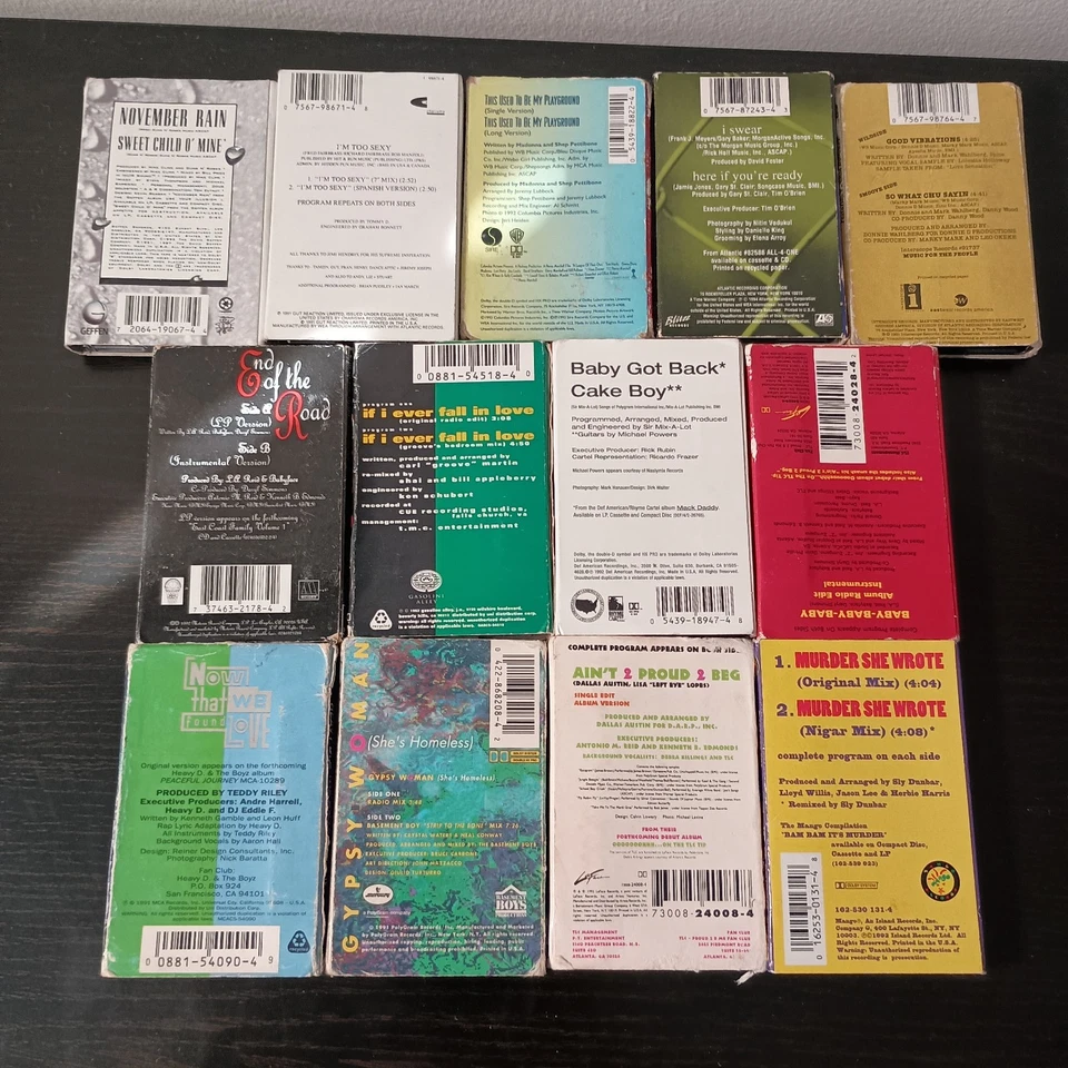 13 Early 90's Cassette Singles with Lebo Voyager Carrying Case - Image 4 of 4