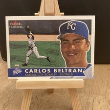 Fleer Tradition 2001 Carlos Beltran #304 Kansas City Royals Baseball Card